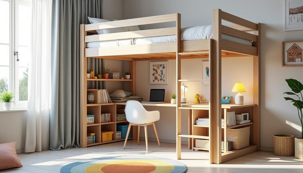 entdecken sie, wie ein hochbett kindern hilft, den platz im zimmer optimal zu nutzen und gleichzeitig einen gemütlichen rückzugsort zu schaffen.